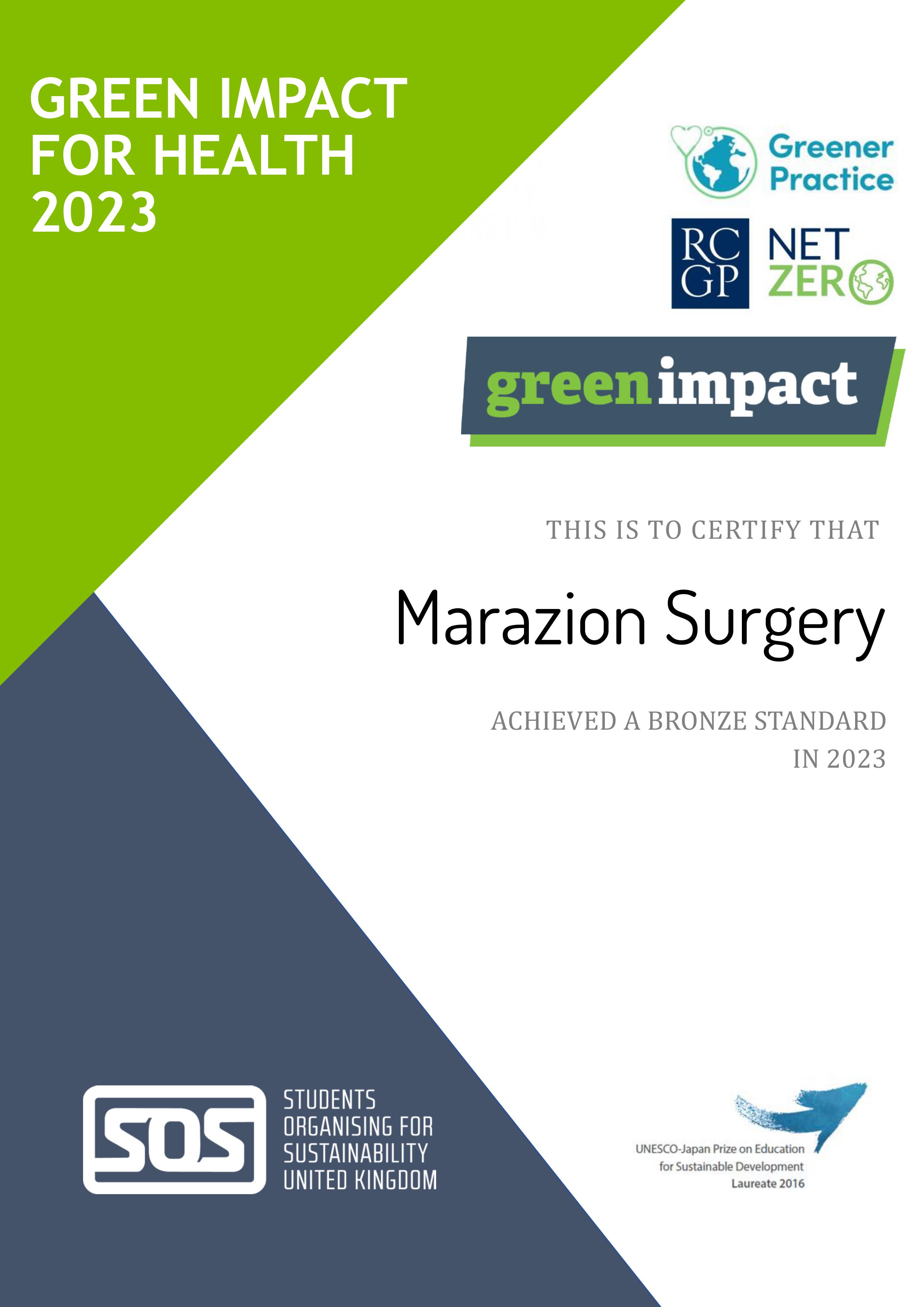 Green Impact 2023 Award